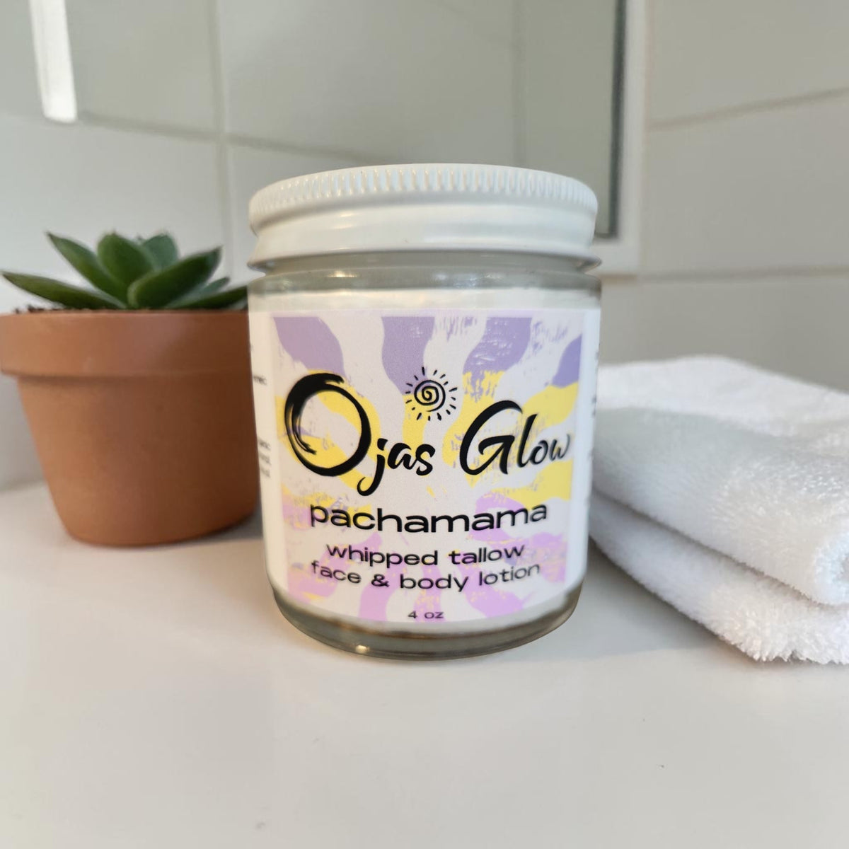 Pachamama Whipped Tallow Face and Body Lotion with Castor Oil