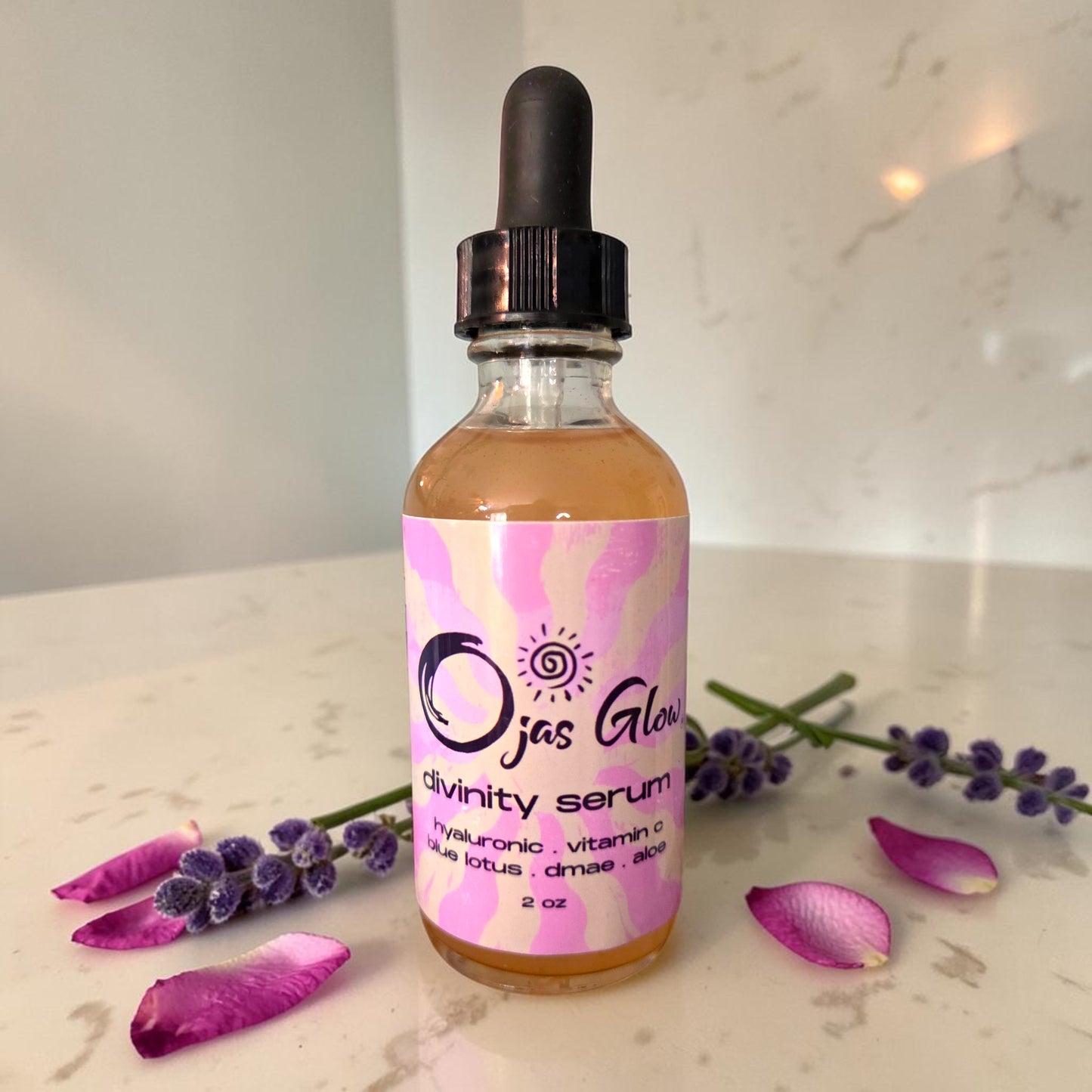 Ojas Glow Divinity Serum with Hyaluronic Acid and Blue Lotus