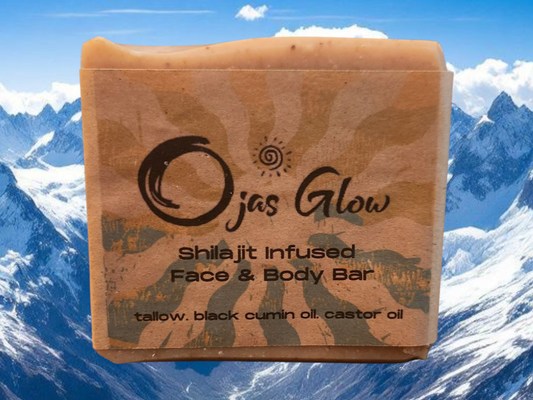 Ojas Glow Sjilajit Infused Face and Body Bar
