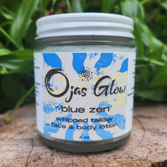 Blue Zen Whipped Tallow Face and Body Lotion w/ Blue Tansy