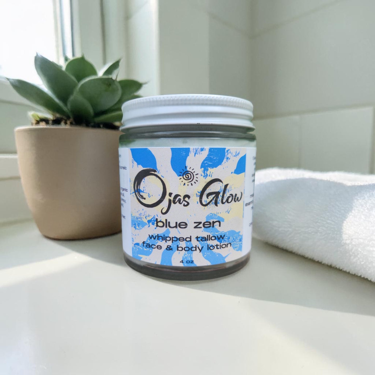 Blue Zen Whipped Tallow Face and Body Lotion w/ Blue Tansy