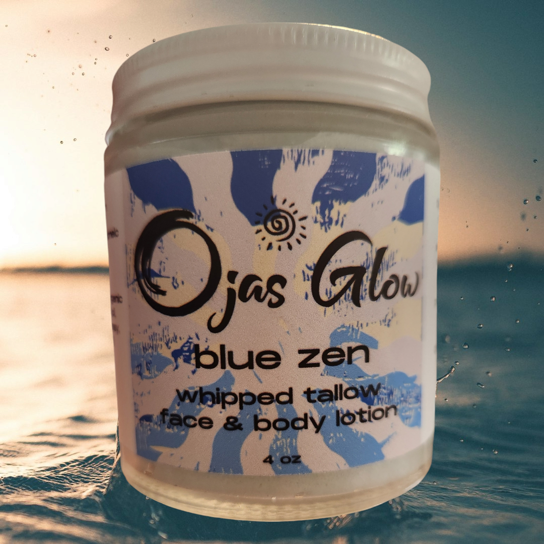 Blue Zen Whipped Tallow Face and Body Lotion w/ Blue Tansy