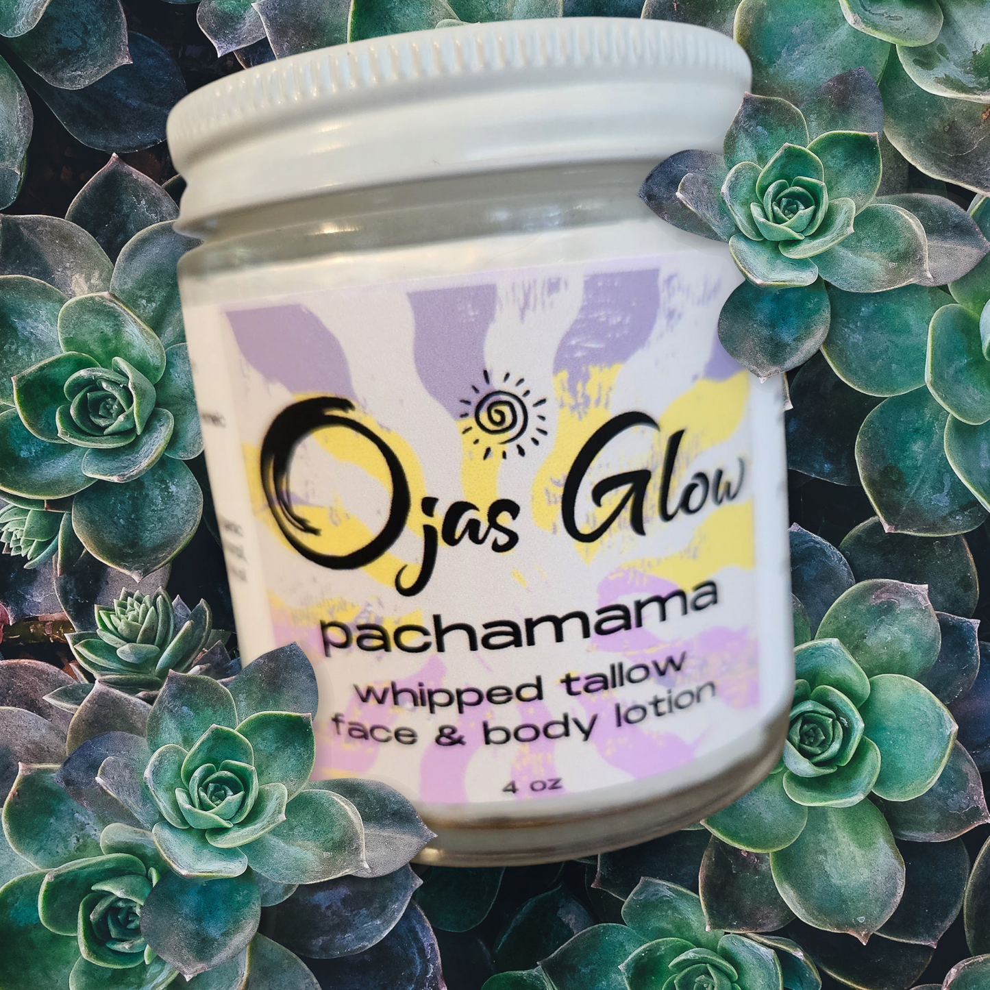 Pachamama Whipped Tallow Face and Body Lotion with Castor Oil