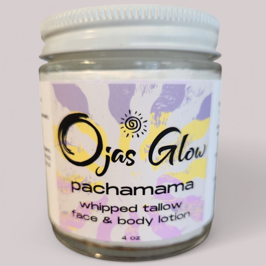 Pachamama Whipped Tallow Face and Body Lotion with Castor Oil