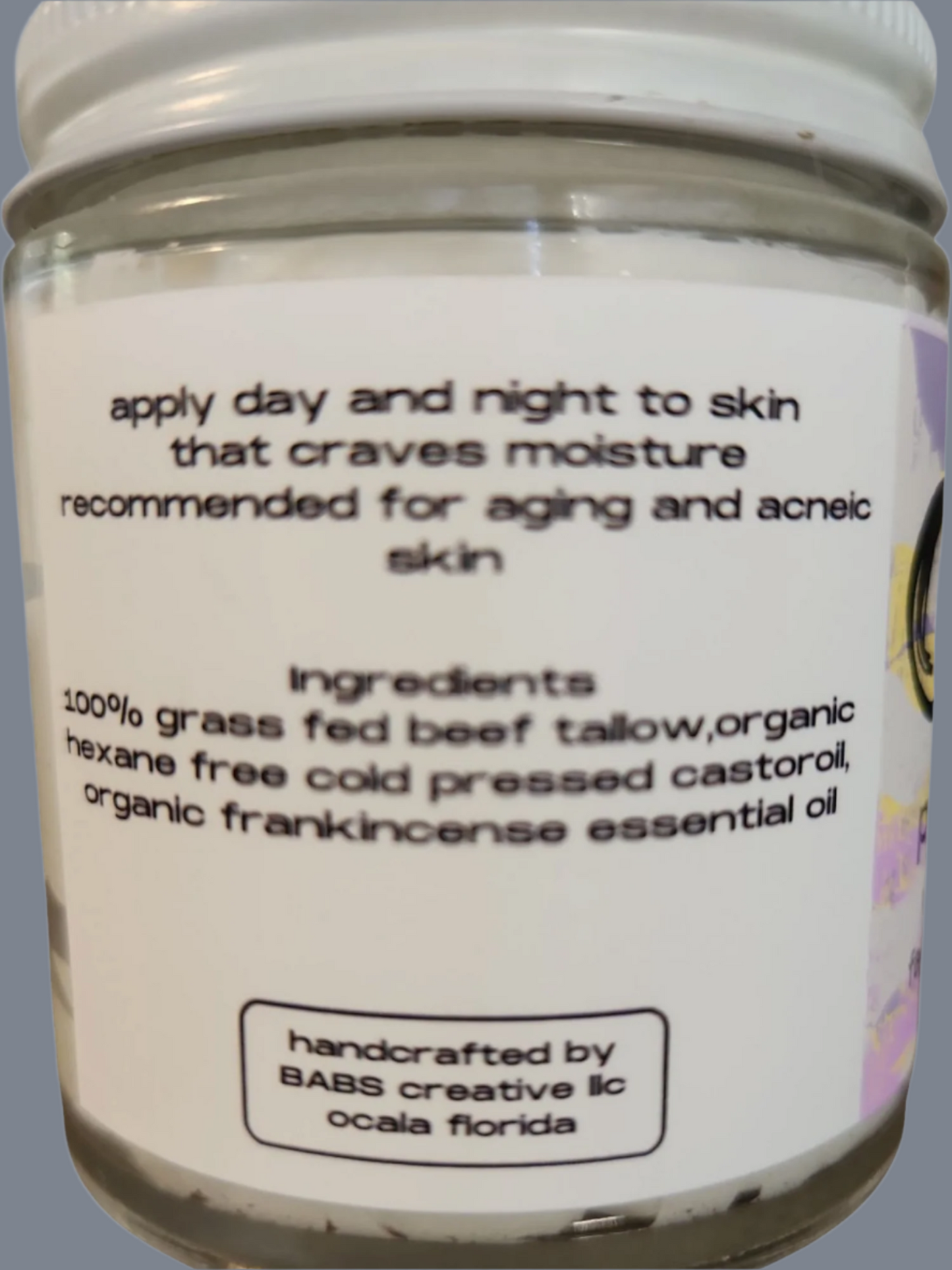 Pachamama Whipped Tallow Face and Body Lotion with Castor Oil